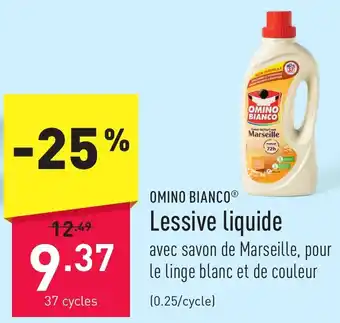 ALDI OMINO BIANCO Lessive liquide aanbieding