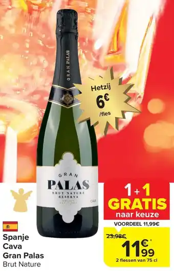 Carrefour Spanje Cava Gran Palas aanbieding