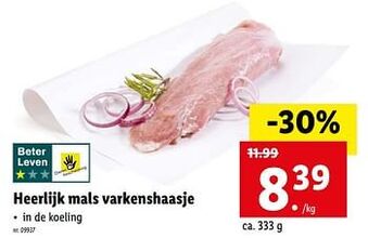 Lidl Heerlijk mals varkenshaasje aanbieding