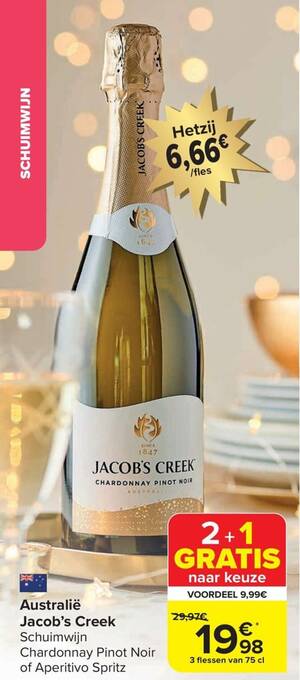 Carrefour Australië Jacob's Creek aanbieding