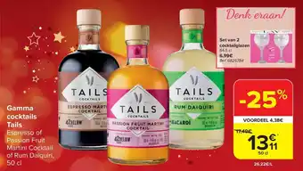 Carrefour Gamma cocktails Tails aanbieding