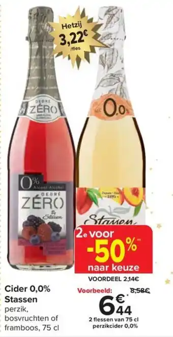 Carrefour Cider 0,0% Stassen aanbieding