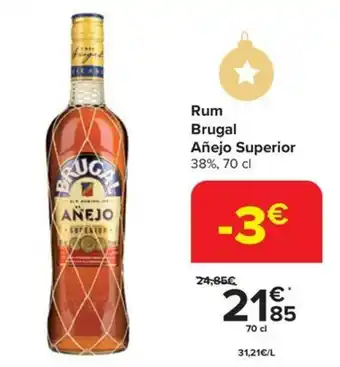 Carrefour Rum Brugal Añejo Superior 38%, 70 cl aanbieding