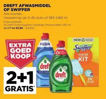 Jumbo Dreft Afwasmiddel of Swiffer aanbieding