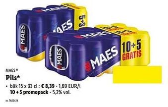 Lidl Pils aanbieding