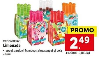 Lidl Limonade aanbieding