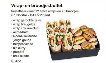 Bon Ap Wrap- en broodjesbuffet aanbieding