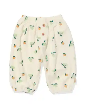 HEMA Hema newborn broek badstof katoen gebroken wit (gebroken wit) aanbieding