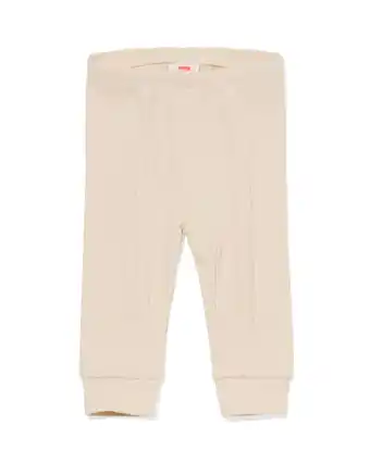 HEMA Hema newborn legging rib ecru (ecru) aanbieding
