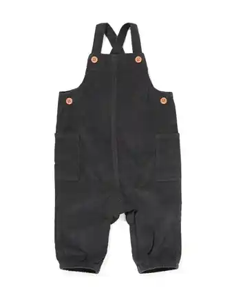 HEMA Hema baby tuinbroek rib corduroy donkergrijs (donkergrijs) aanbieding