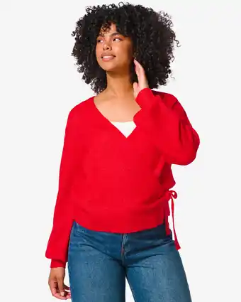 HEMA Hema dames wikkelvest lana rood (rood) aanbieding