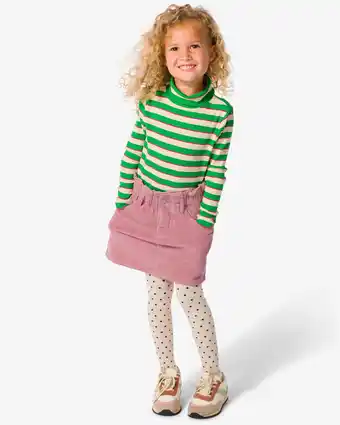 HEMA Hema kinder rok paperbag corduroy oudroze (oudroze) aanbieding