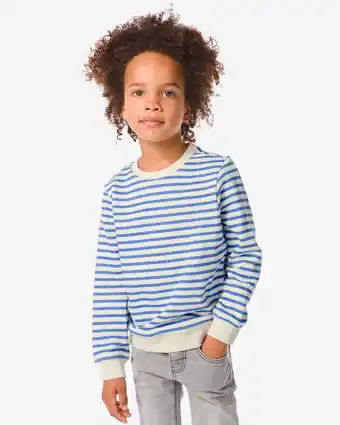Hema kindersweater strepen blauw (blauw)