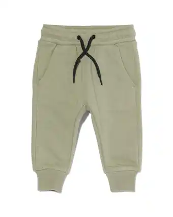 HEMA Hema baby sweatbroek groen (groen) aanbieding