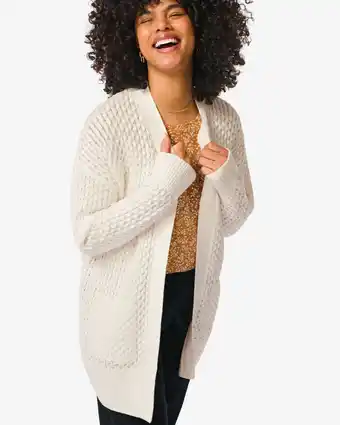 HEMA Hema dames gillet philly gebreid wit (wit) aanbieding