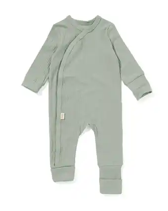 HEMA Hema meegroei overslagpakje rib met bamboe bladeren groen (groen) aanbieding