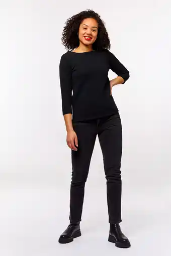 HEMA Hema dames-shirt structuur zwart (zwart) aanbieding