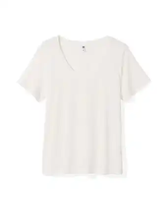 HEMA Hema dames t-shirt danila met bamboe wit (wit) aanbieding