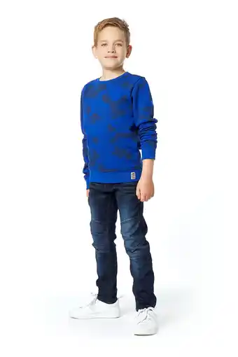 HEMA Hema kinder jogdenim regular fit donkerdenim (donkerdenim) aanbieding