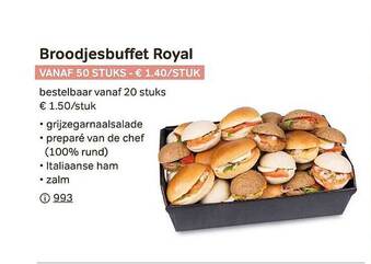 Bon Ap Broodjesbuffet royal aanbieding