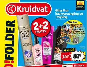 Kruidvat Gliss Kur haarverzorging enstyling aanbieding