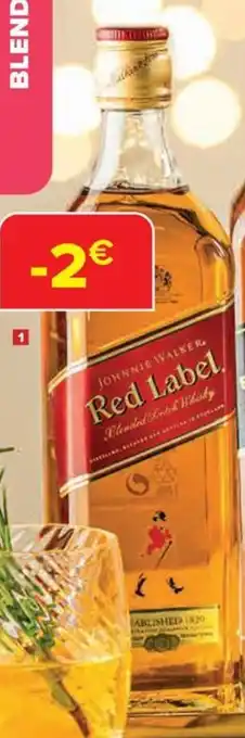 Carrefour Whisky Red Label Johnie Walker 40% 70cl aanbieding