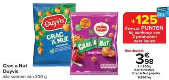 Carrefour Duyvis Crac a Nut 2 x 200g aanbieding