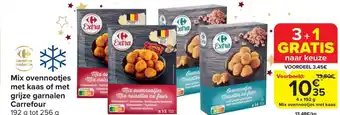 Carrefour Mix ovennootjes met kaas of met Carrefour 4 x 192g aanbieding
