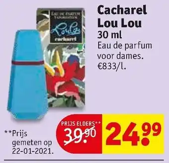 Kruidvat Cacharel Lou Lou 30 ml aanbieding