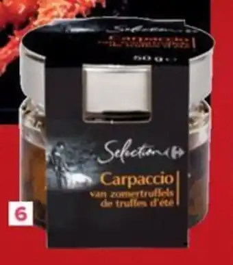 Carpaccio Van Zomertruffels Carrefour Selection 50g