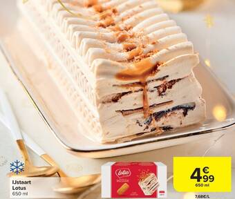 Carrefour IJstaart Lotus 650 ml aanbieding