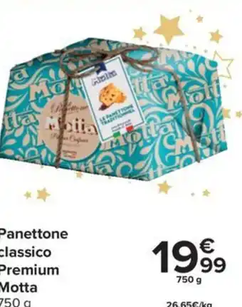 Carrefour Motta Panettone classico Premium 750g aanbieding