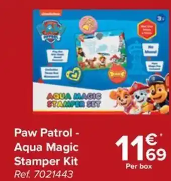 Carrefour Paw Patrol - Aqua Magic Stamper Kit aanbieding