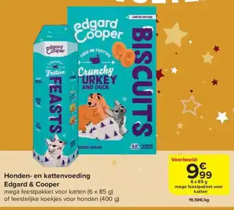 Carrefour Edgard & Cooper Honden- en kattenvoeding aanbieding