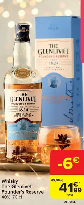 The Glenlivet Founder's Reserve Whisky  40%, 70 cl