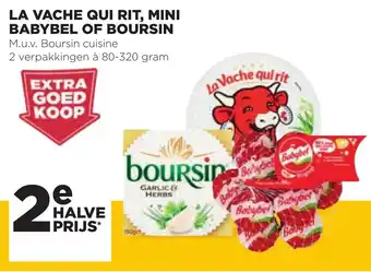 Jumbo La Vache qui rit, Mini babybel of Boursin aanbieding