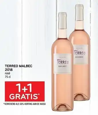 Alvo Terreo malbec 2018 rosé 1+1 gratis aanbieding