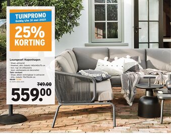 GAMMA Loungeset Kopenhagen aanbieding