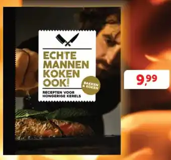 Boekenvoordeel ECHTE MANNEN KOKEN OOK! aanbieding