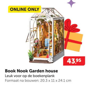 Boekenvoordeel Book Nook Garden house aanbieding