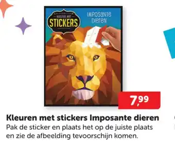 Boekenvoordeel Kleuren met stickers Imposante dieren aanbieding