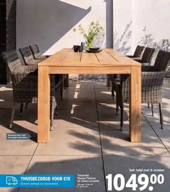 GAMMA Tuintafel naxos/Touros en stoel Levante aanbieding