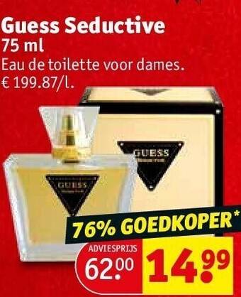 Kruidvat Guess seductive aanbieding