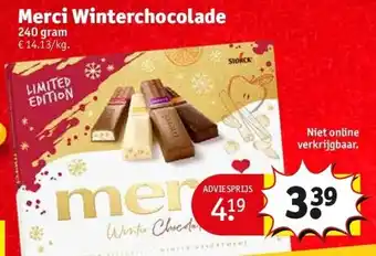 Kruidvat Merci winterchocolade aanbieding