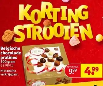 Kruidvat Belgische chocolade pralines aanbieding