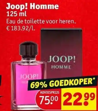 Kruidvat Joop! homme aanbieding