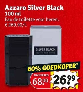 Kruidvat Azzaro silver black aanbieding