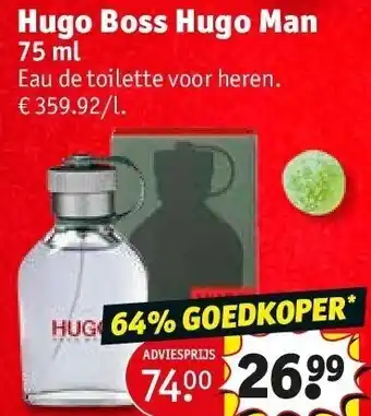 Kruidvat Hugo boss hugo man aanbieding