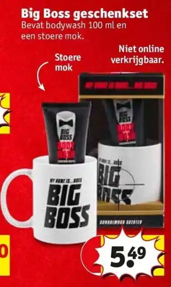 Kruidvat Big boss geschenkset aanbieding
