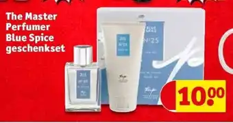 Kruidvat The master perfumer blue spice geschenkset aanbieding